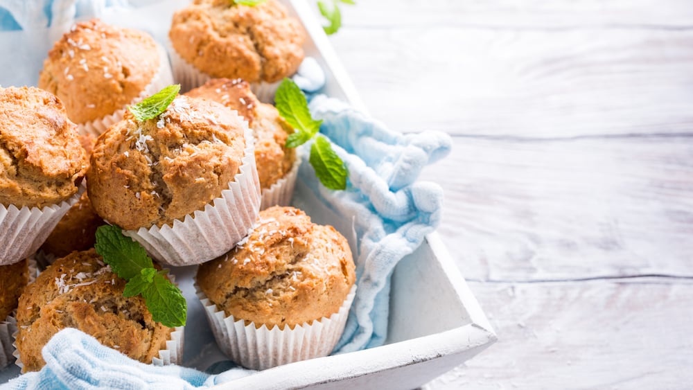 Muffins à la noix de coco et à la cannelle