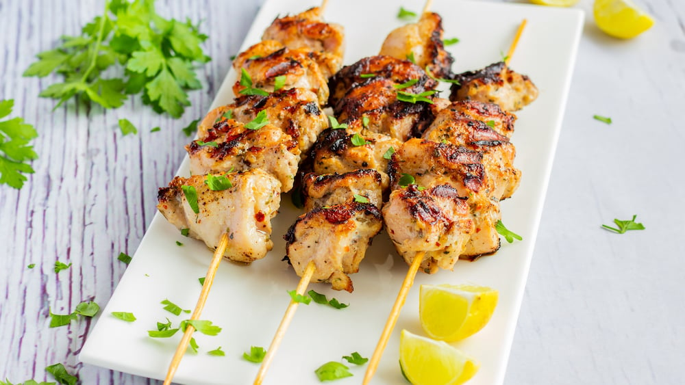 Brochettes de poulet à la grecque - Urbaine City