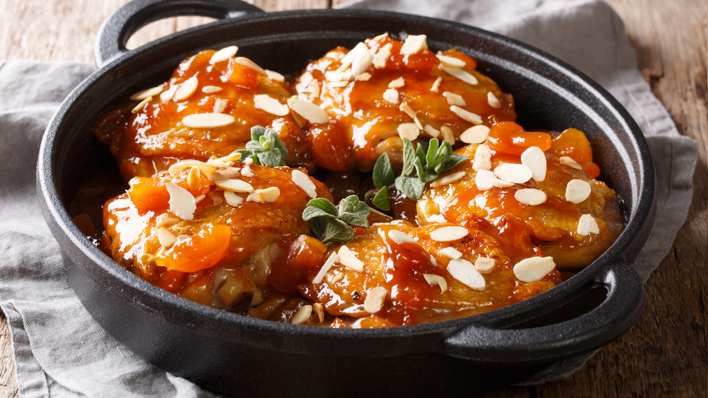 Poulet aux abricots et aux épices