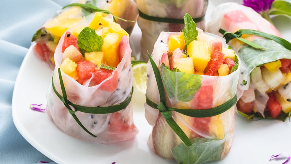 Rouleaux de printemps aux fruits