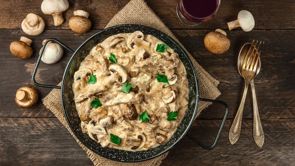 Sauté de veau aux champignons