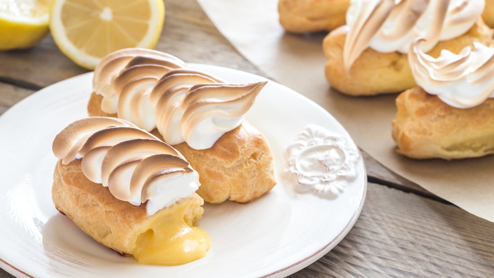 éclairs façon tarte au citron meringuée