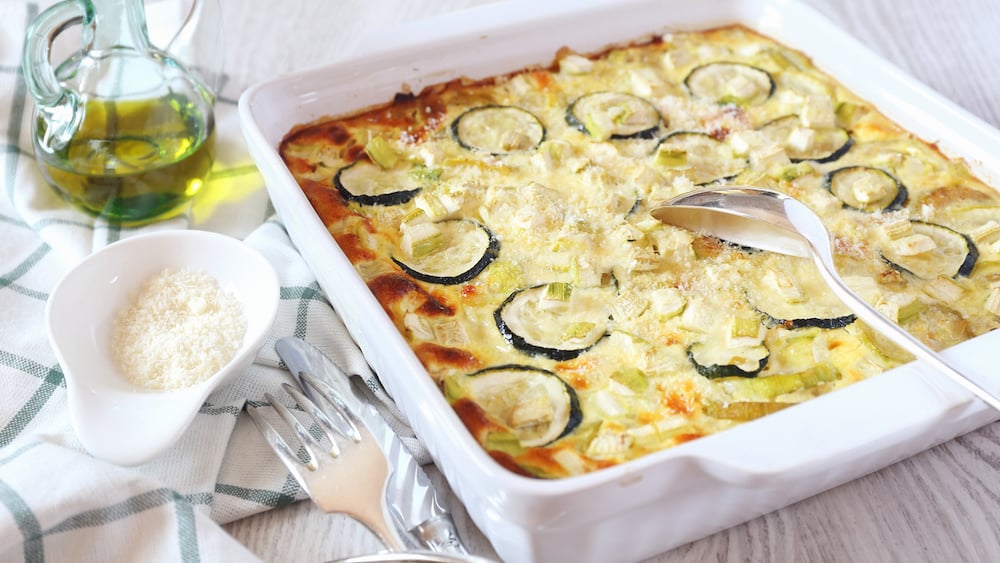 Gratin de courgettes et feta