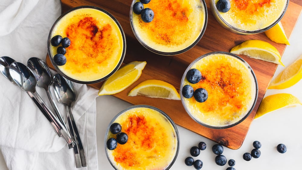 Crème brûlée au citron