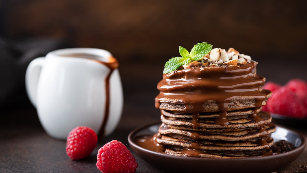 Pancakes au chocolat