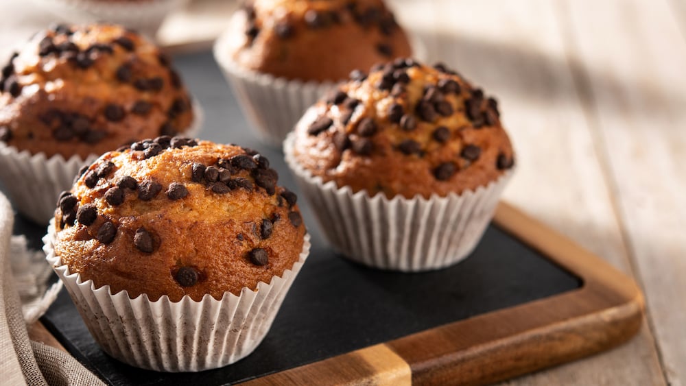 Muffins healthy aux pépites de chocolat