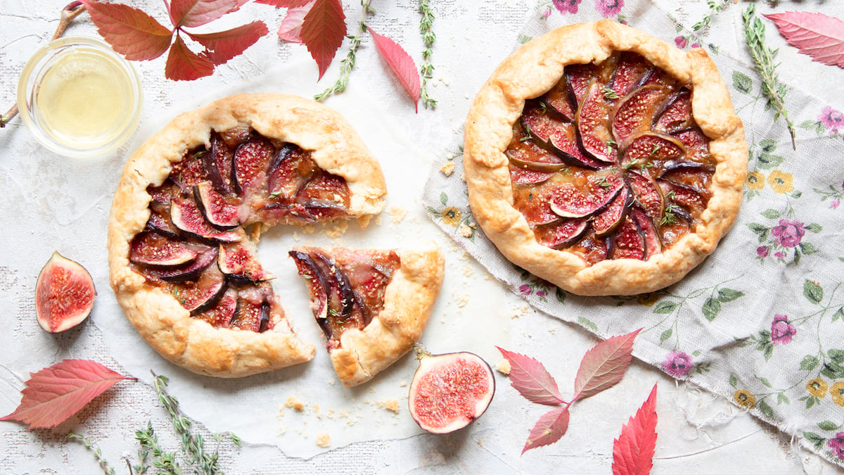 Tarte fine aux figues et au miel