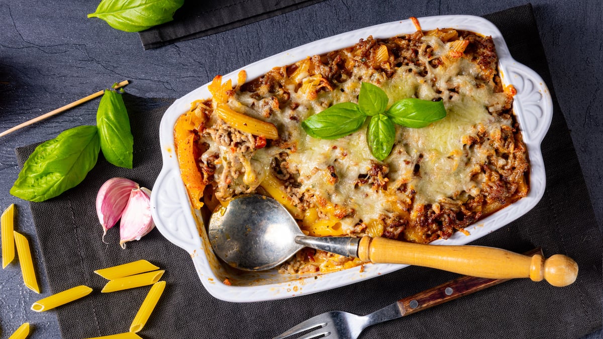 Gratin de pâtes facile et rapide à la viande hachée