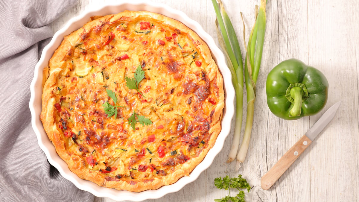 Quiche aux poivrons et chorizo