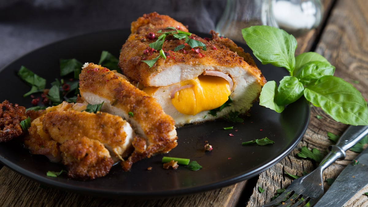 Cordon bleu au cheddar