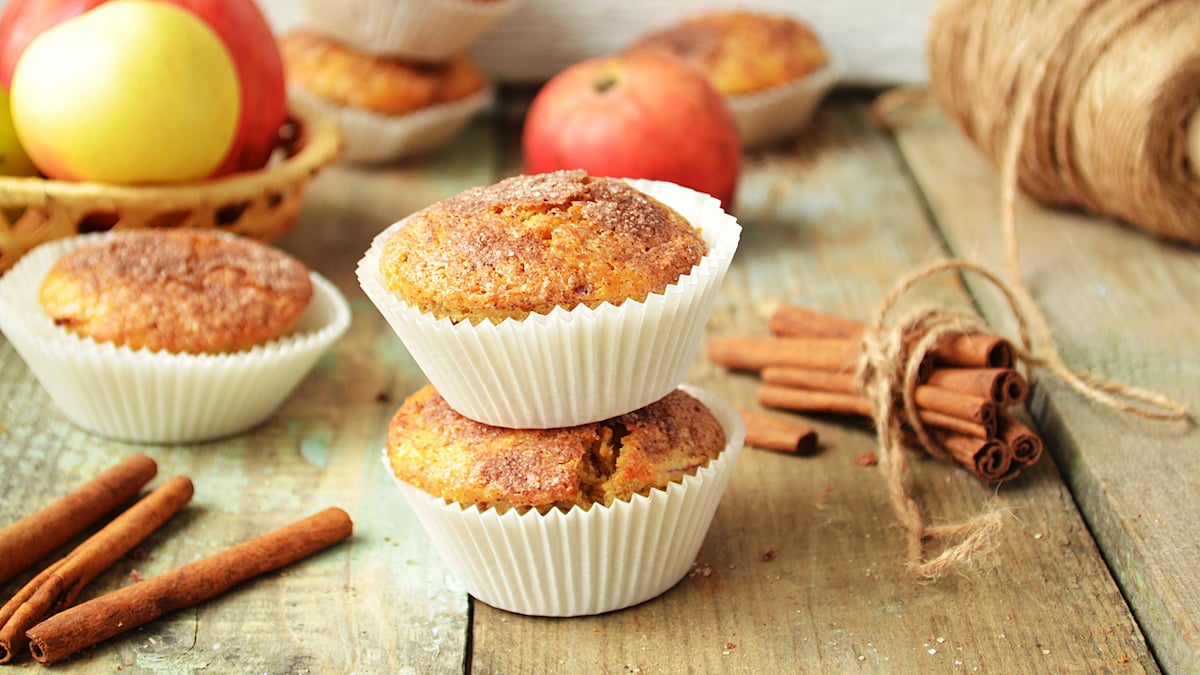 Muffins aux pommes et à la cannelle