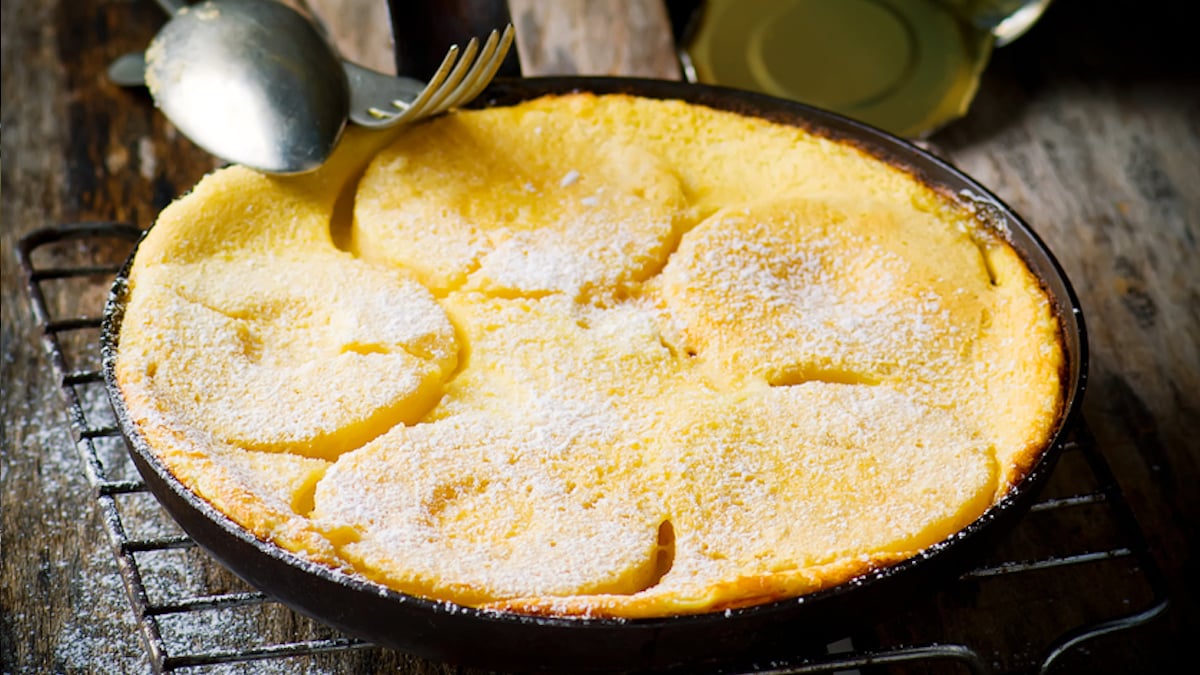 Clafoutis à l'ananas et à la noix de coco