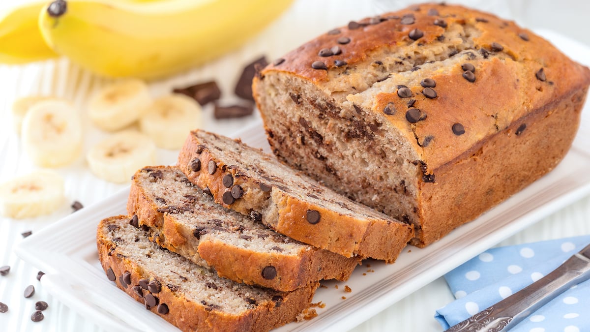 Cake healthy aux pépites de chocolat et flocons d'avoine