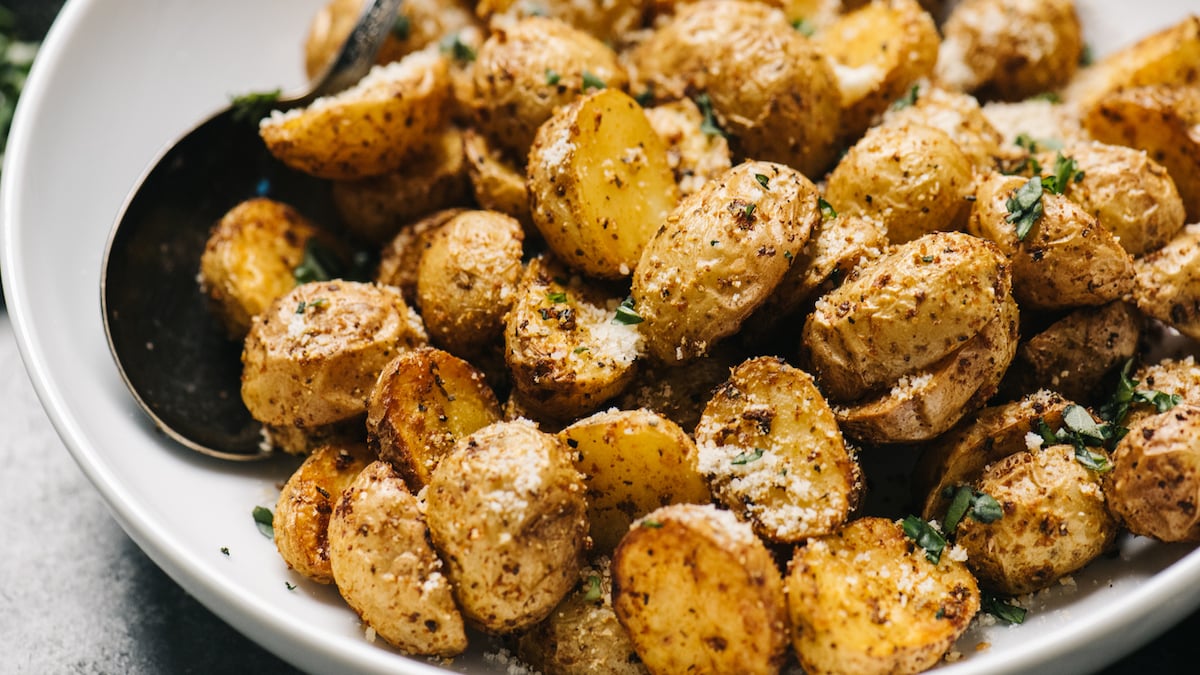 Pommes de terre au parmesan au four