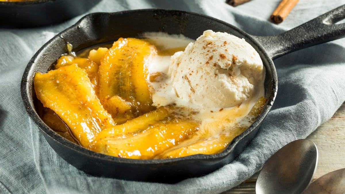 Banane flambée