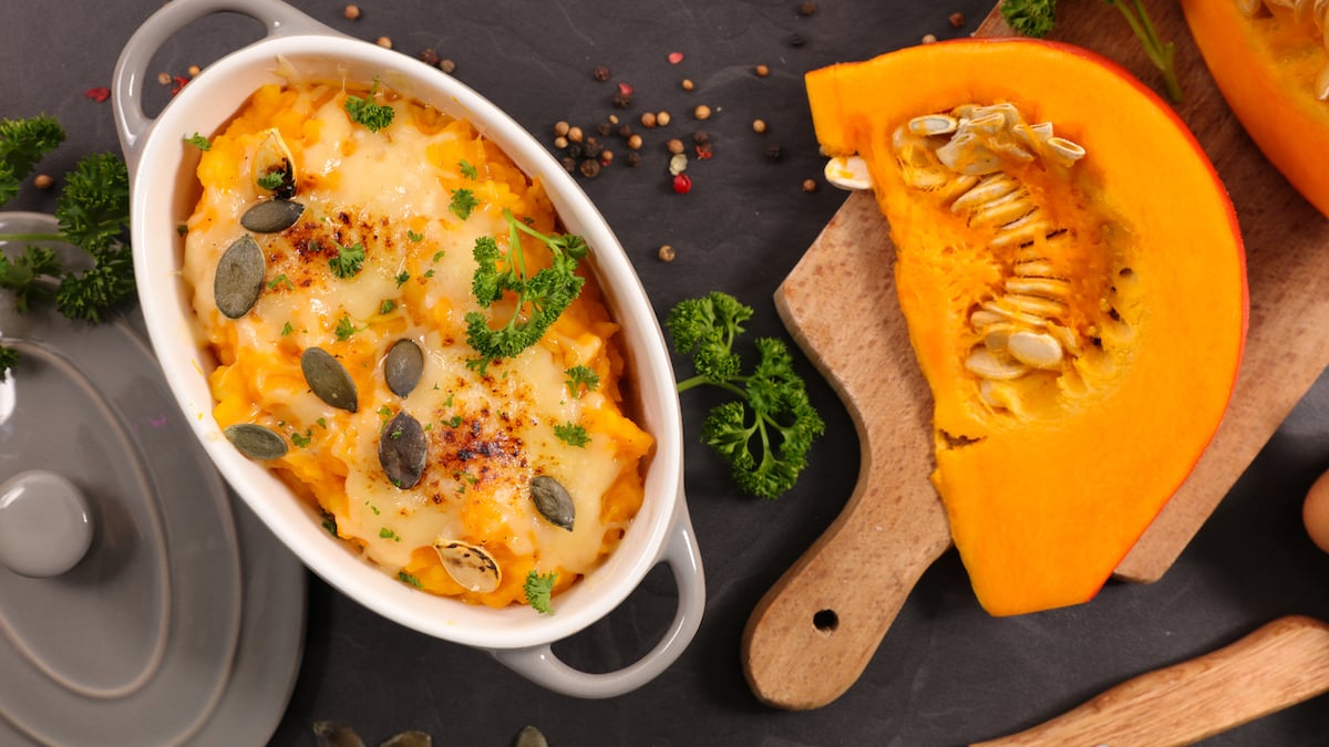 Gratin dauphinois à la courge butternut