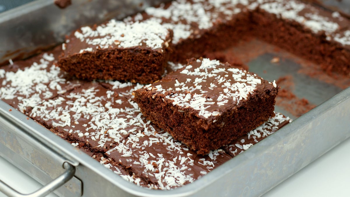 Brownie au chocolat et à la noix de coco