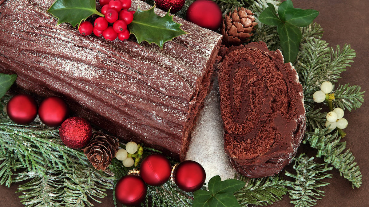 Bûche de Noël au chocolat facile