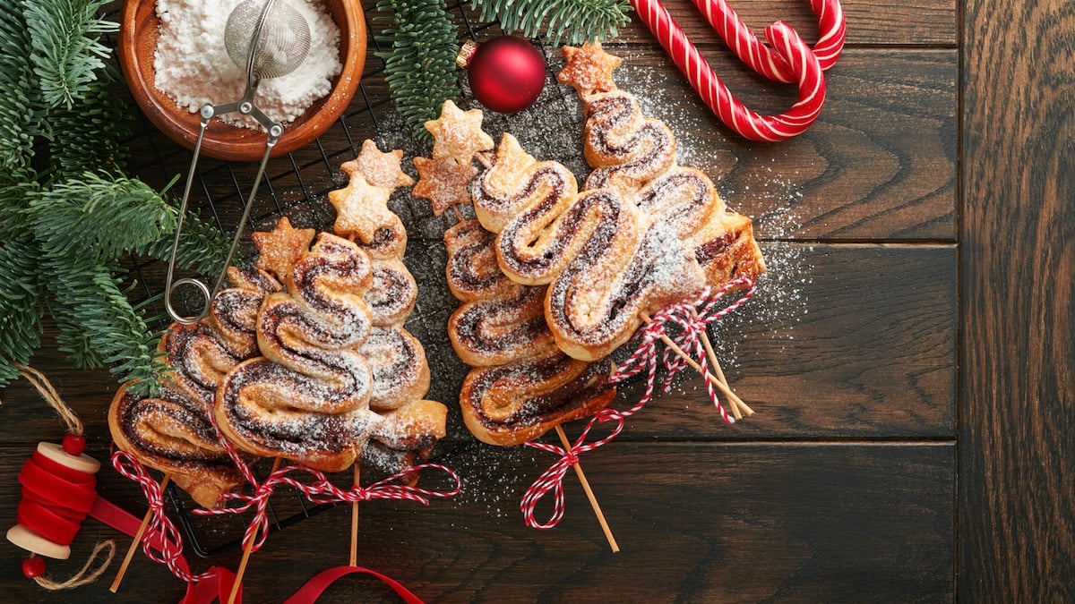 Sapins feuilletés de Noël