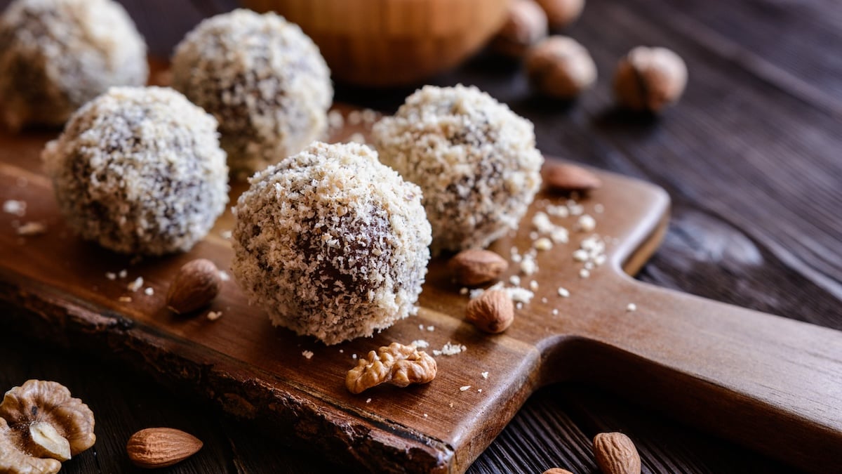 Truffes au chocolat et à la noix de coco