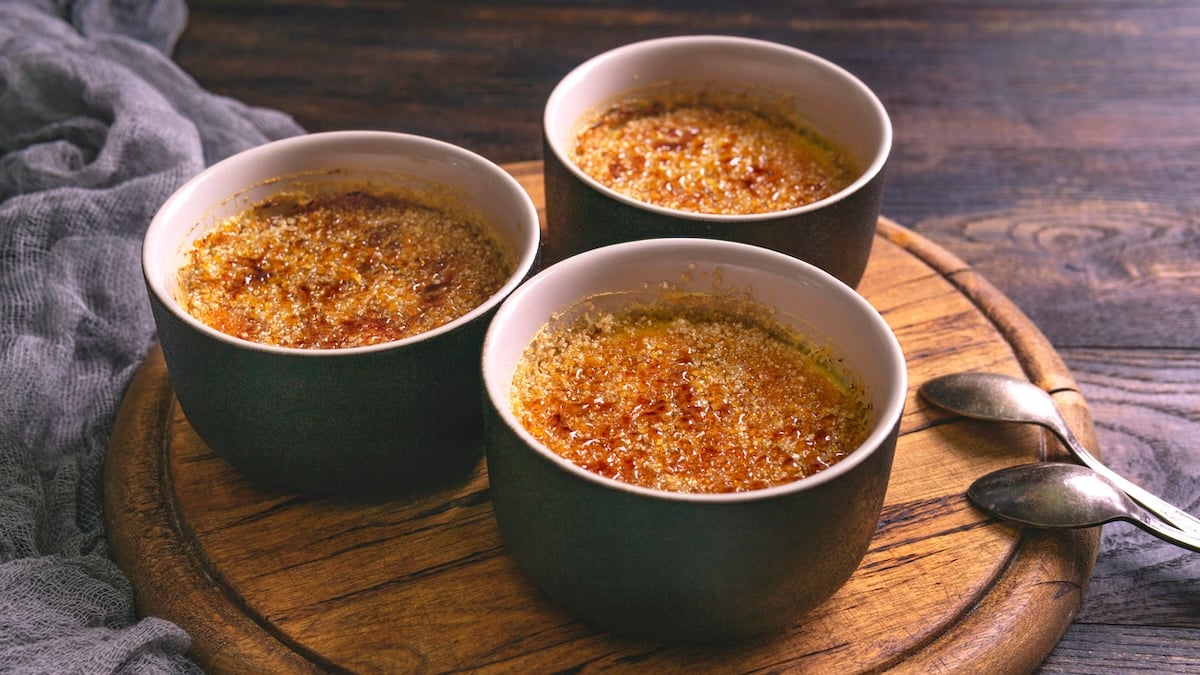 Crème brûlée salée au foie gras