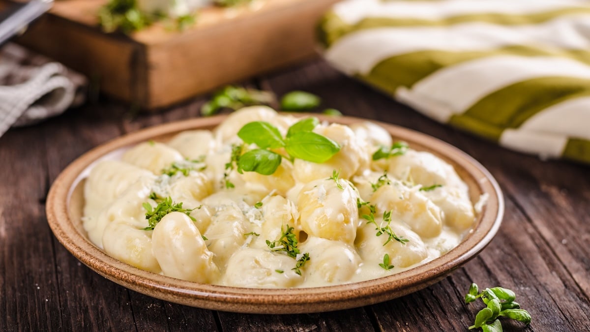 Gratin de gnocchis crémeux au poulet