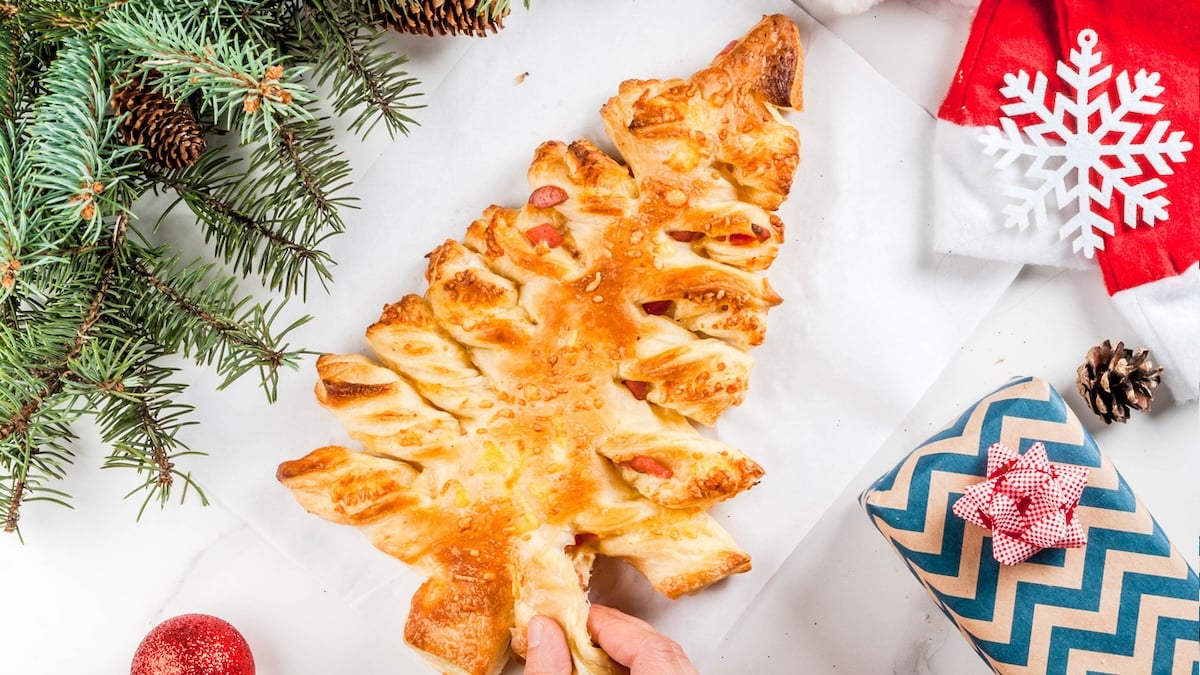 Apéritif de Noël en forme de sapin