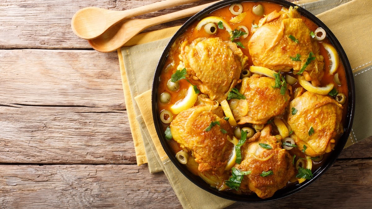 Tajine au poulet et aux clémentines