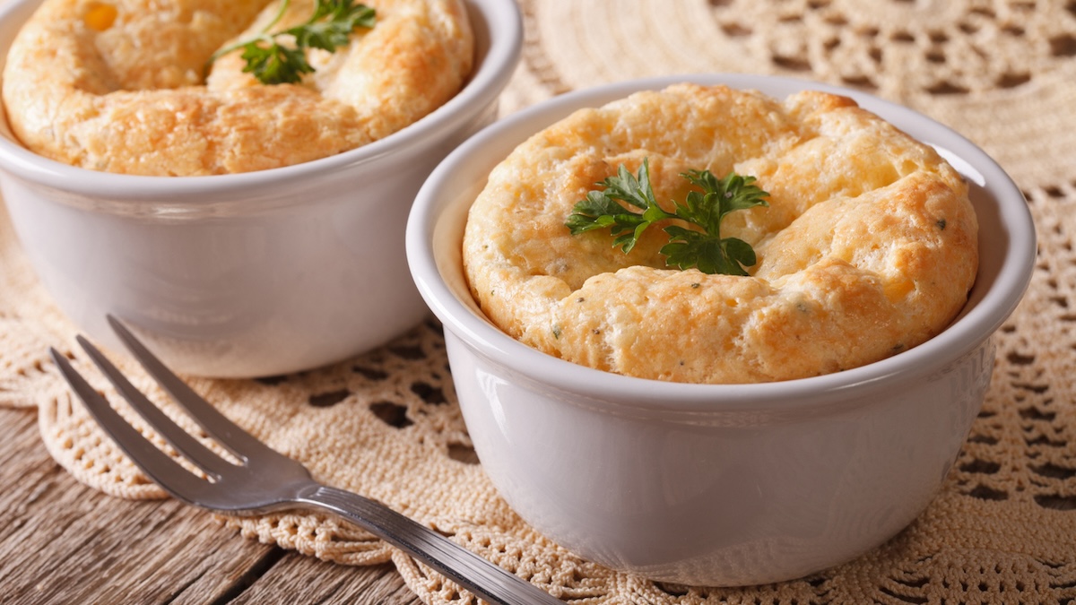 Soufflé au chou-fleur