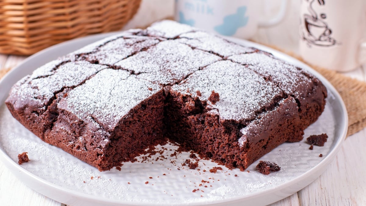 Gâteau healthy au chocolat et flocons d'avoines