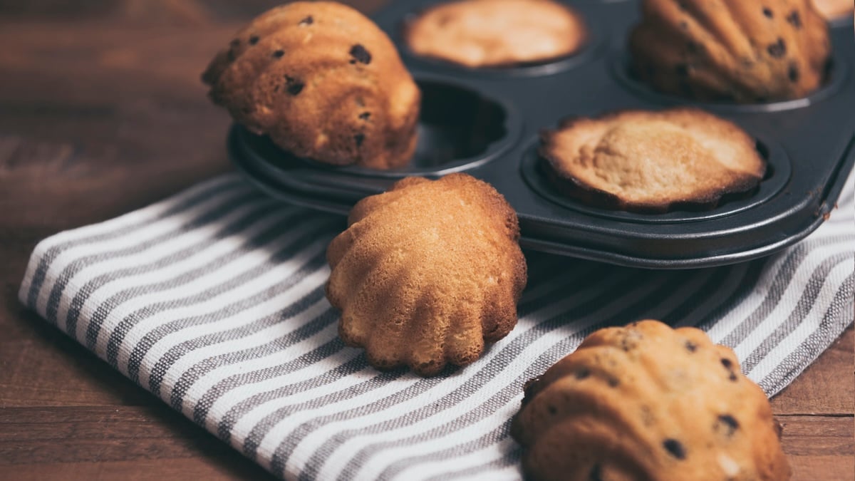 Madeleines aux pépites de chocolat