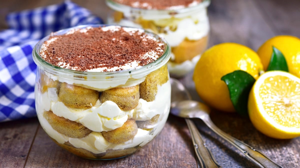 Tiramisu allégé au citron