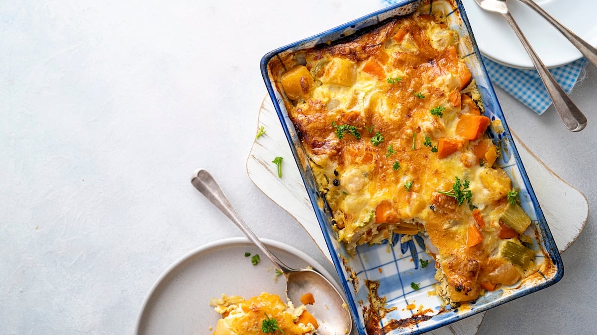 Hachis parmentier au poulet et patates douces