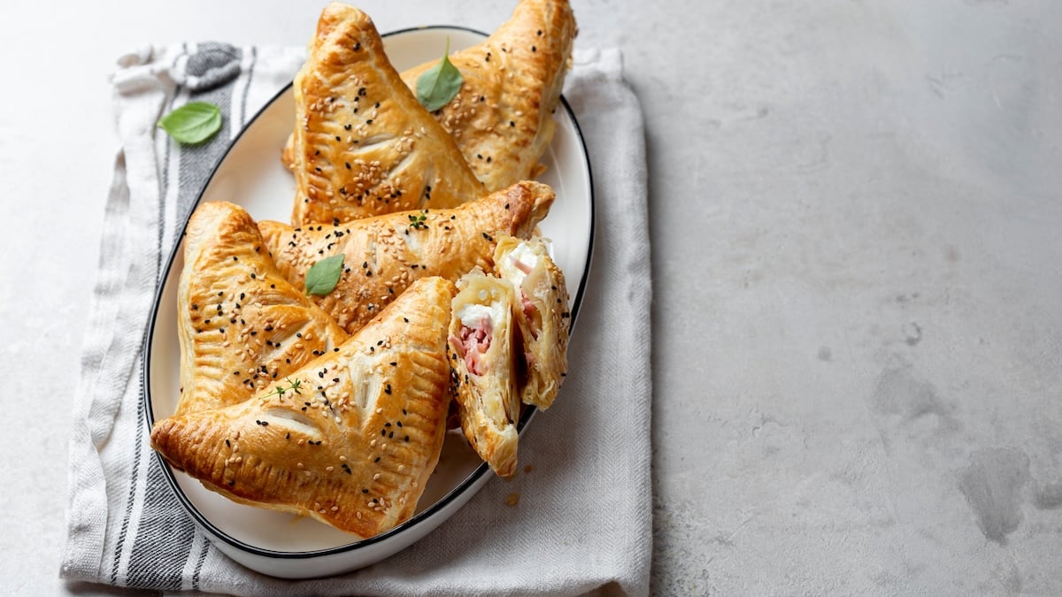 Friands au brie et jambon