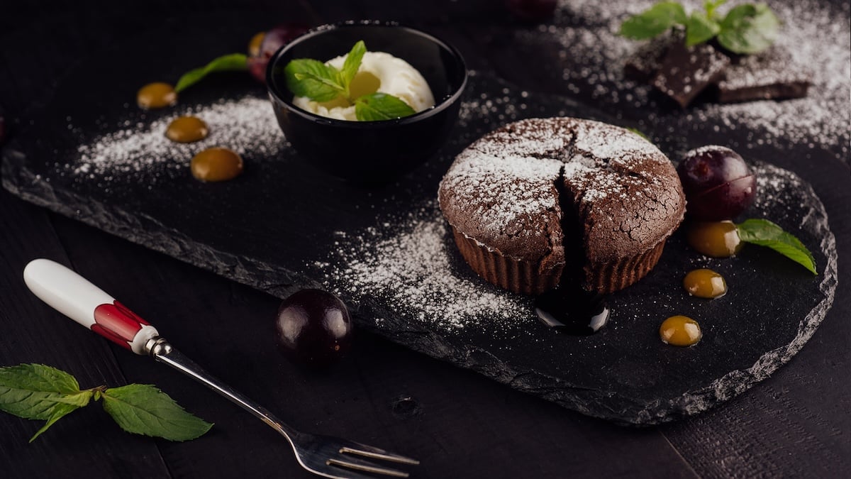 Fondant au chocolat coeur coulant au caramel beurre salé