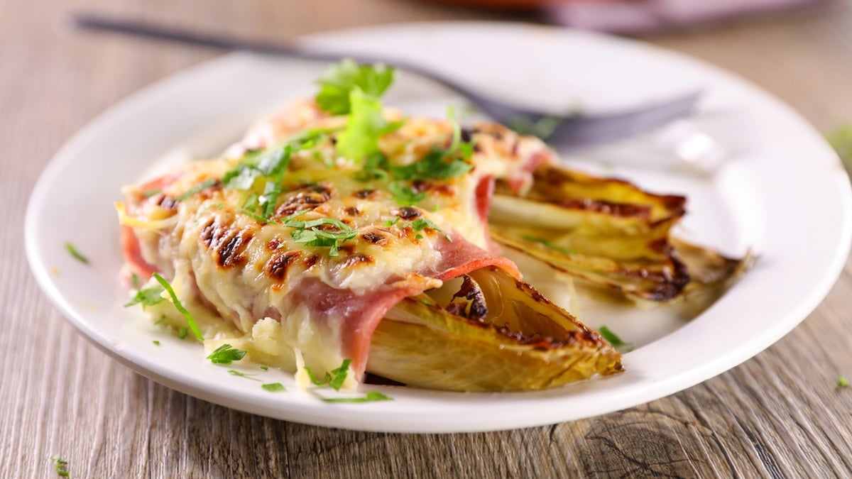 Endives gratinées à la raclette