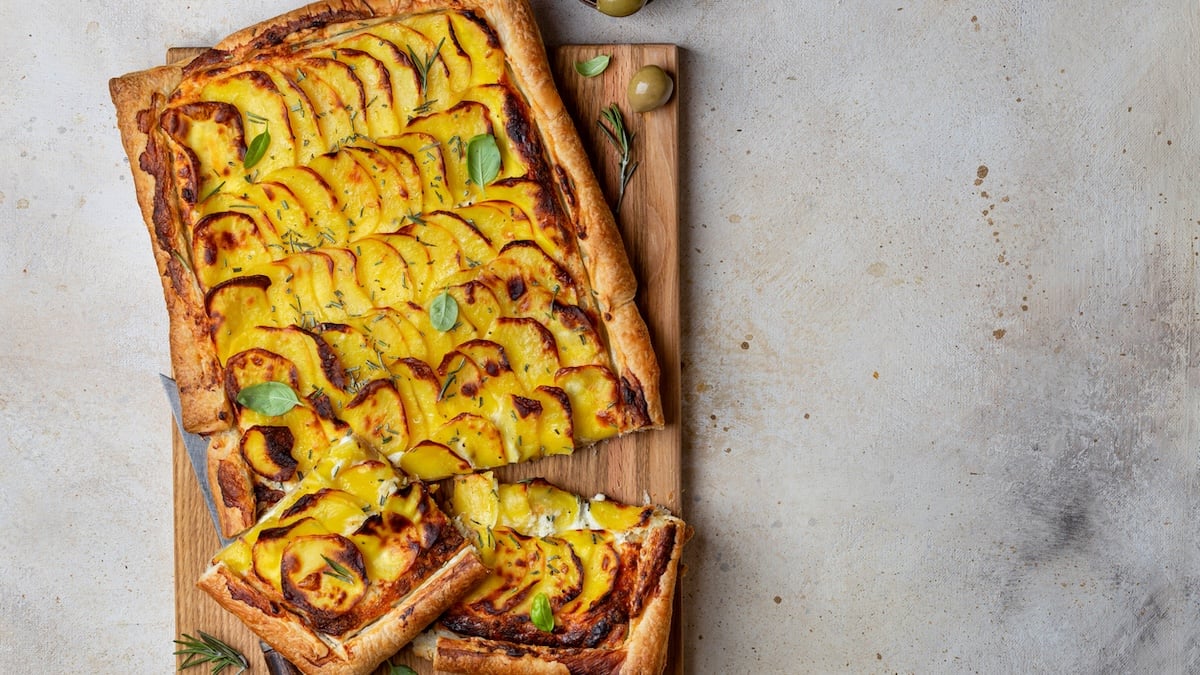 Tarte tatin aux pommes de terre