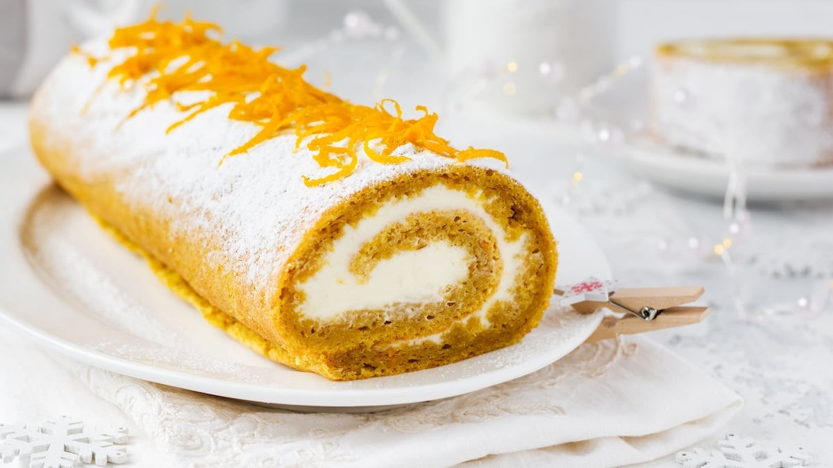 Gâteau roulé à l'orange