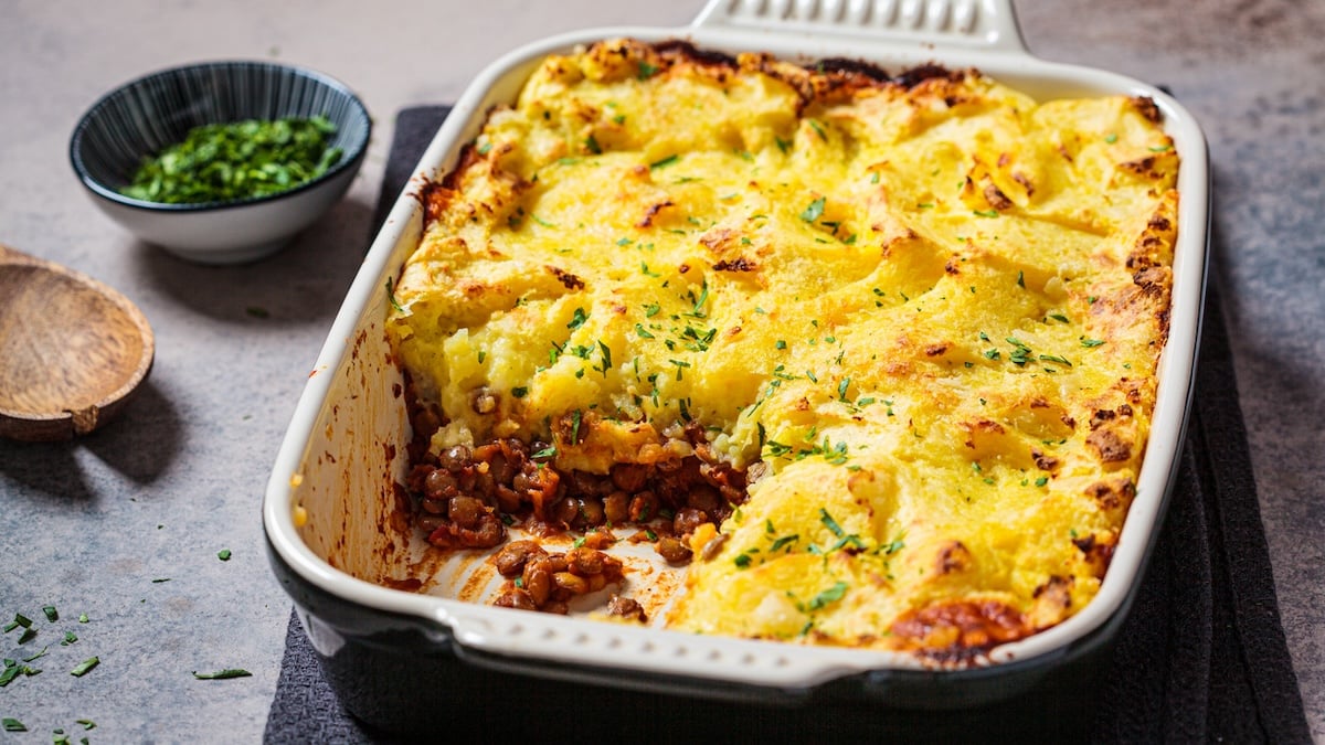 Gratin de pommes de terre à l'agneau