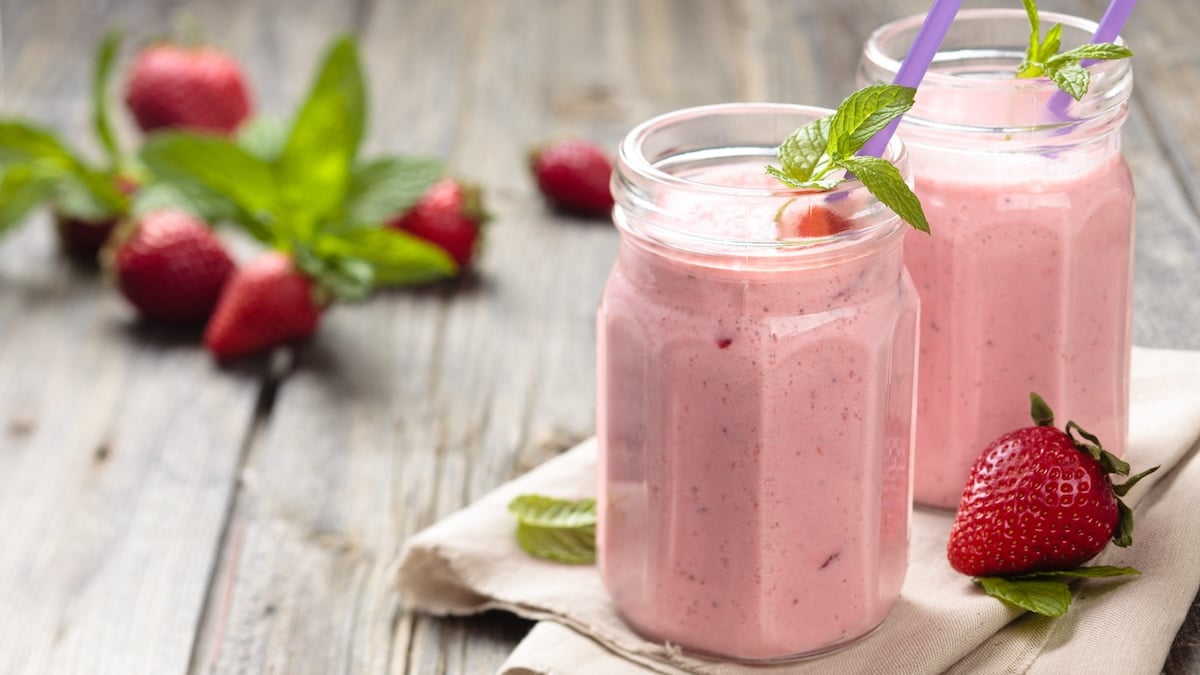 Smoothie express aux fraises