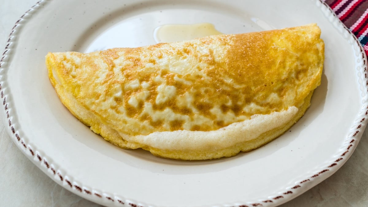 Omelette soufflée au fromage de Jean-François Piège