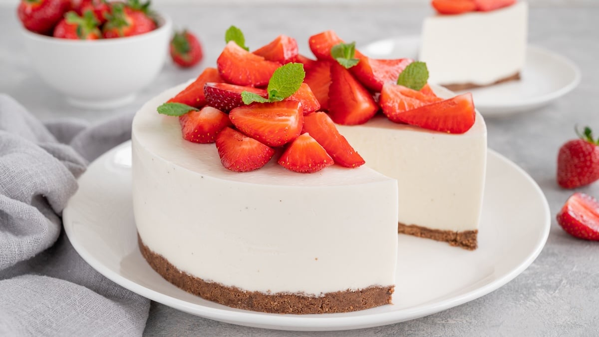 Cheesecake glacé aux fraises de Simone Zanoni