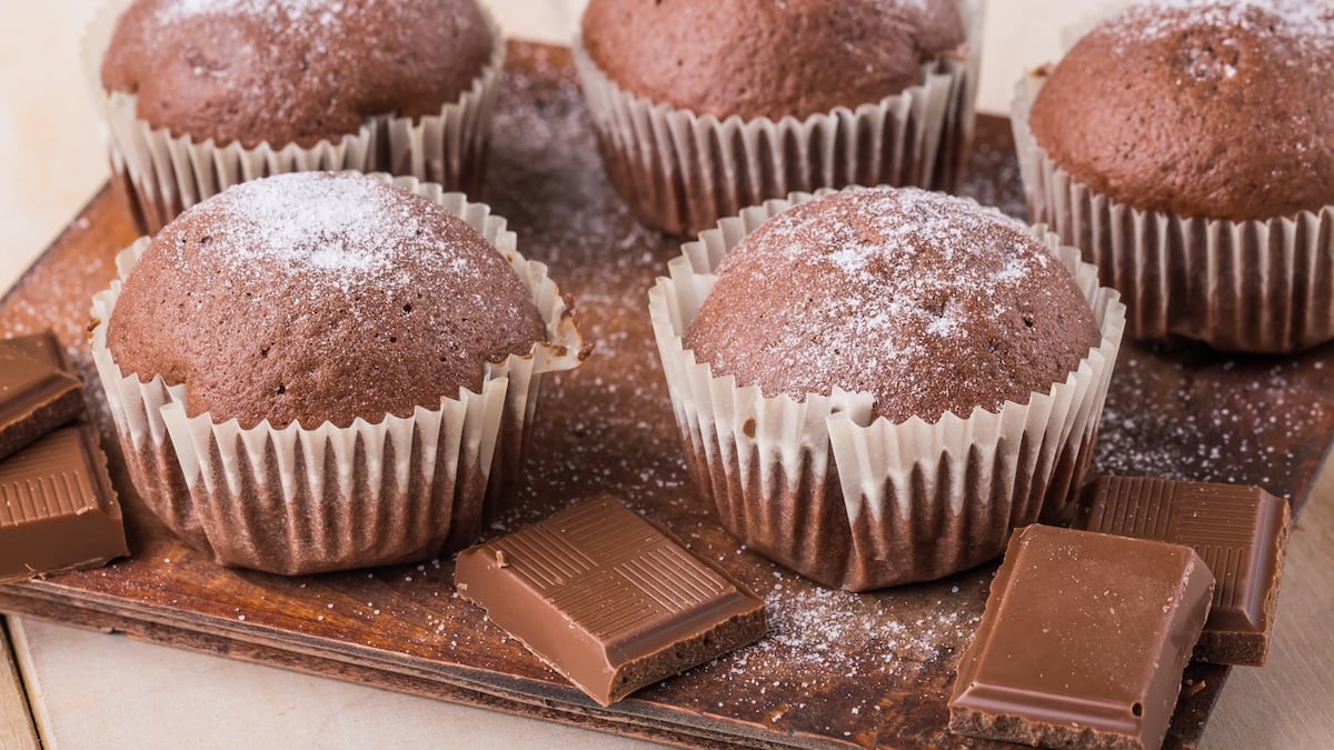 Muffins au chocolat sans oeuf