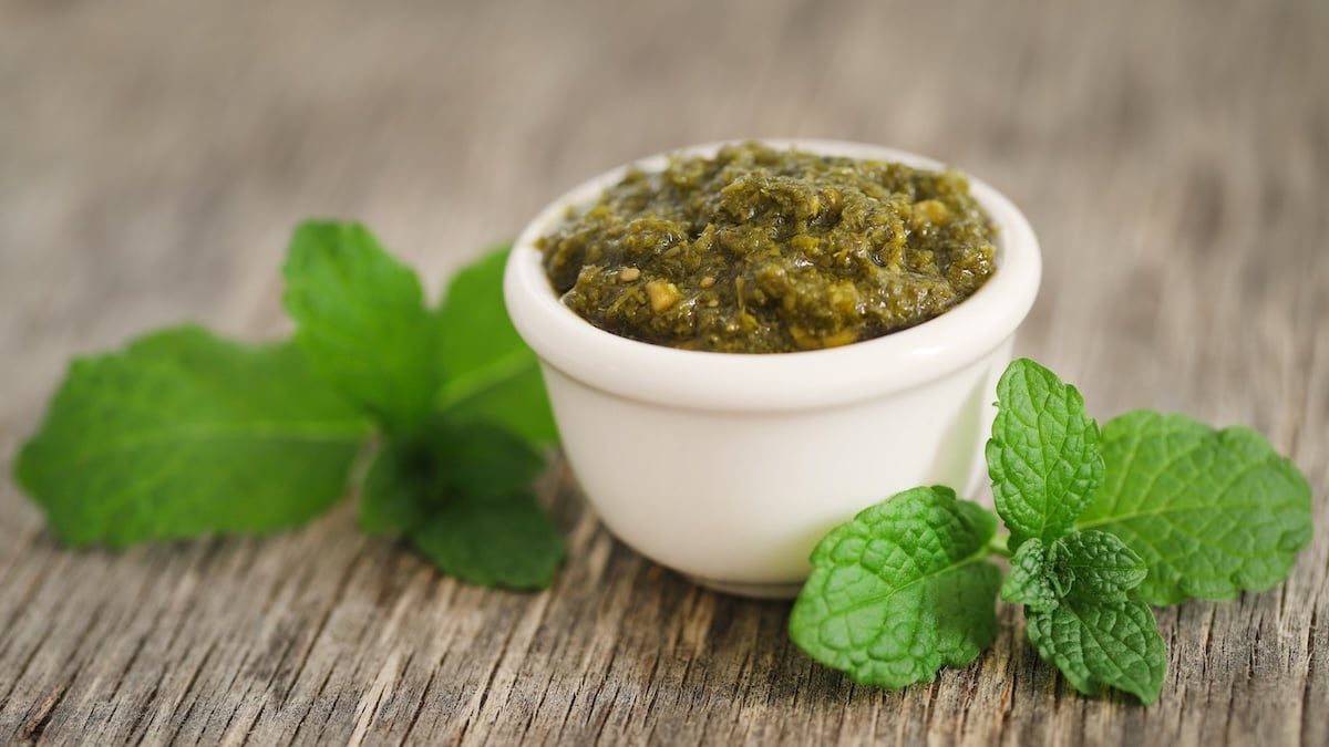 Pesto de menthe