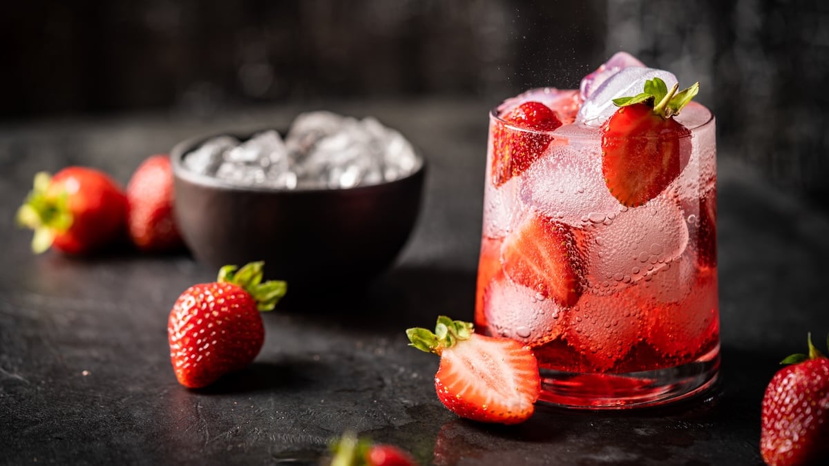 Virgin mojito aux fraises (sans alcool)