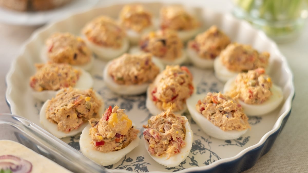 Recette pas chère et facile du jour : des oeufs mimosa au thon