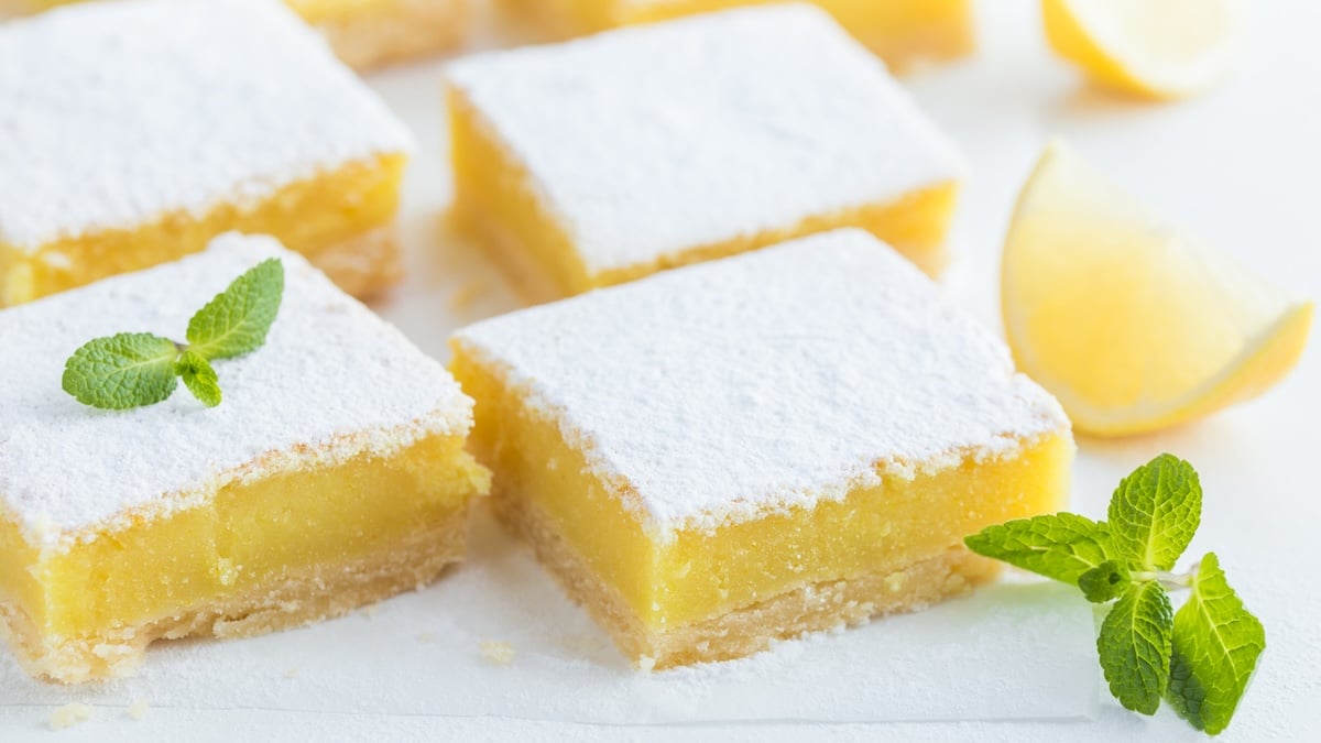 Carrés au citron faciles