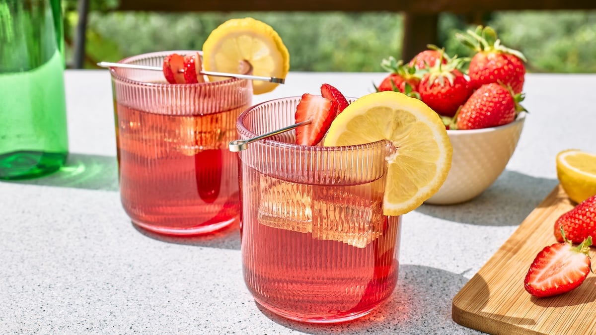 Citronnade à la fraise