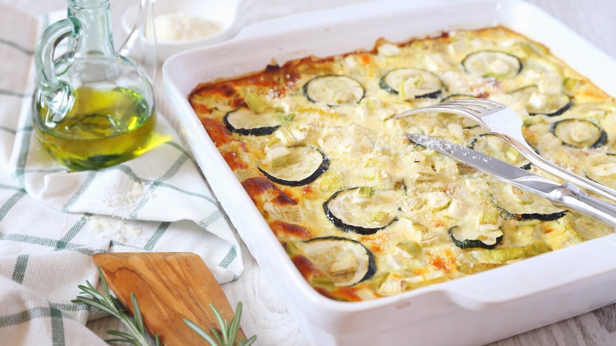 Gratin de courgettes pour 4 personnes