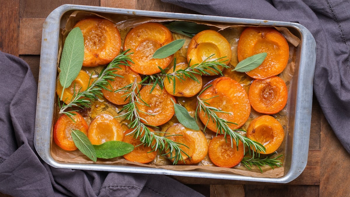 Abricots rôtis au miel